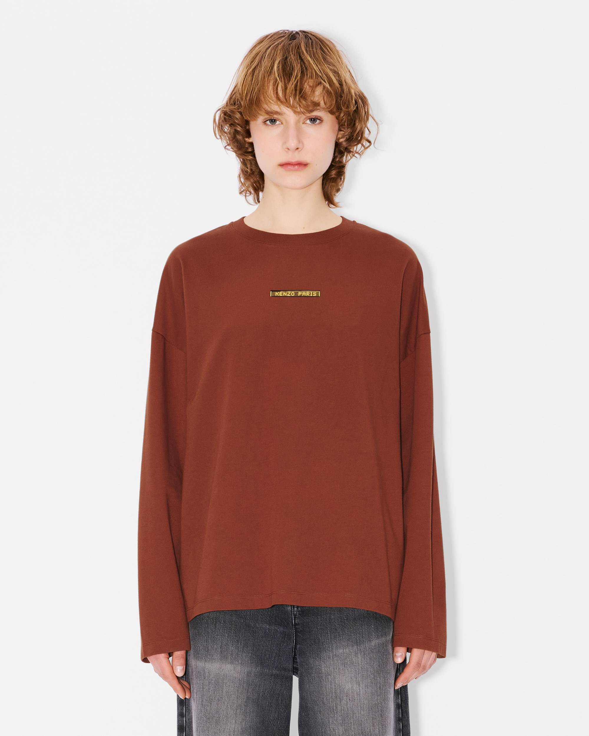 'KENZO City' loose long sleeve T-shirt in cotton - 3