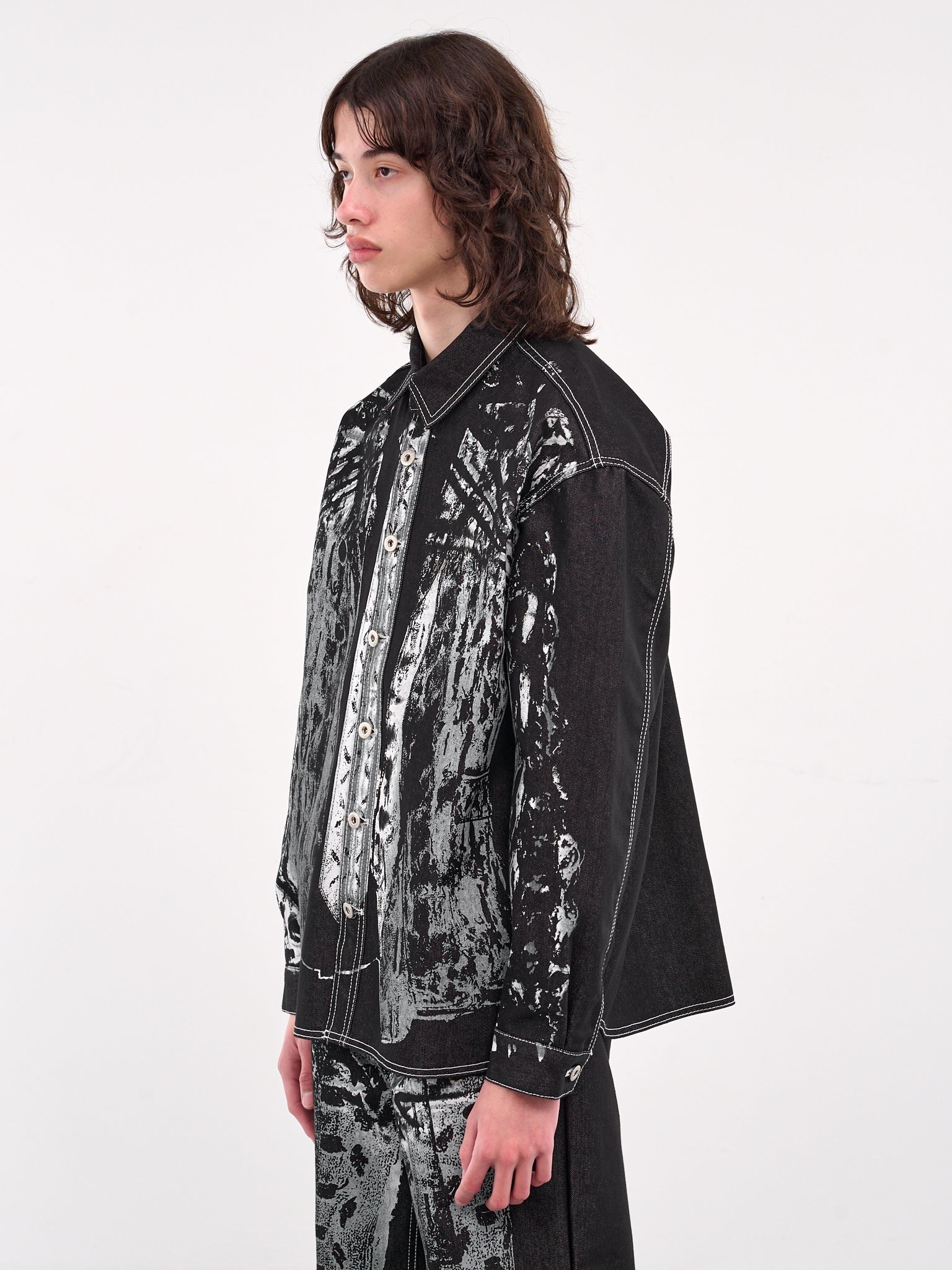 Printed Trompe L'oeil Shirt - 2