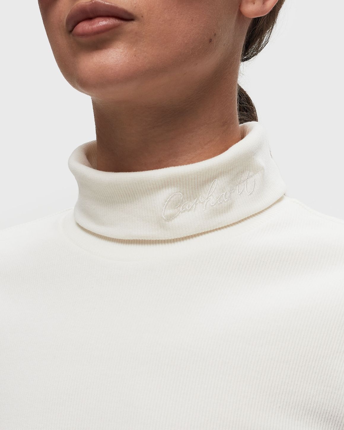 WMNS L/S Signature Mockneck Tee - 3