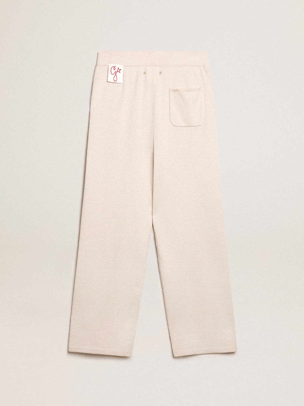 Men’s white cashmere blend joggers - 6