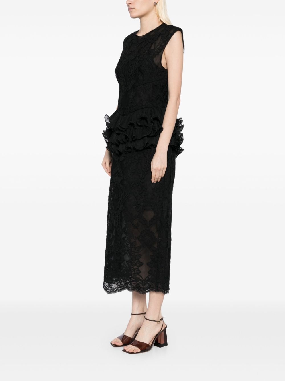 crush lace frill dress - 3