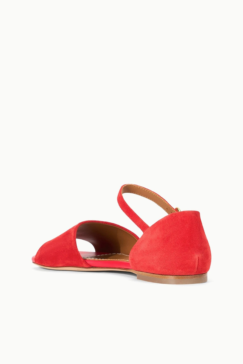 STAUD CATHERINE SANDAL RED ROSE 5