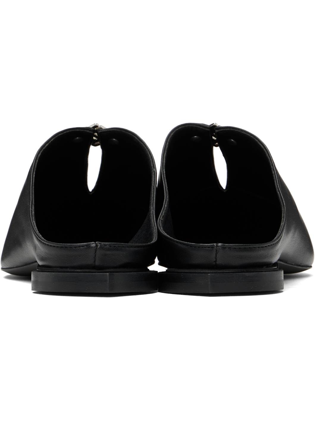 Black Jamal Slit Slippers - 2