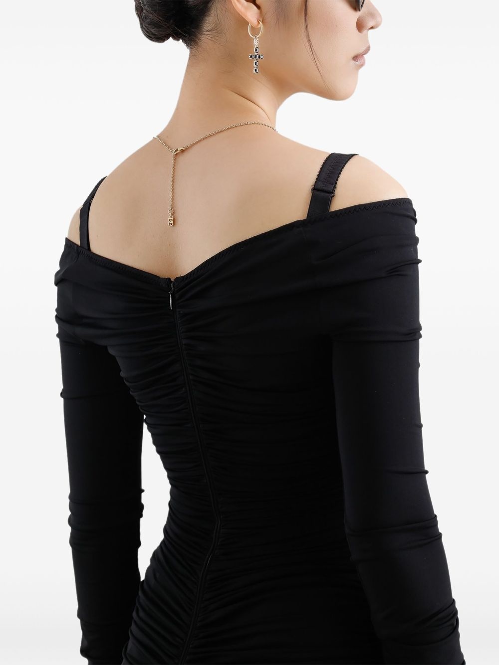 ruched midi dress - 6