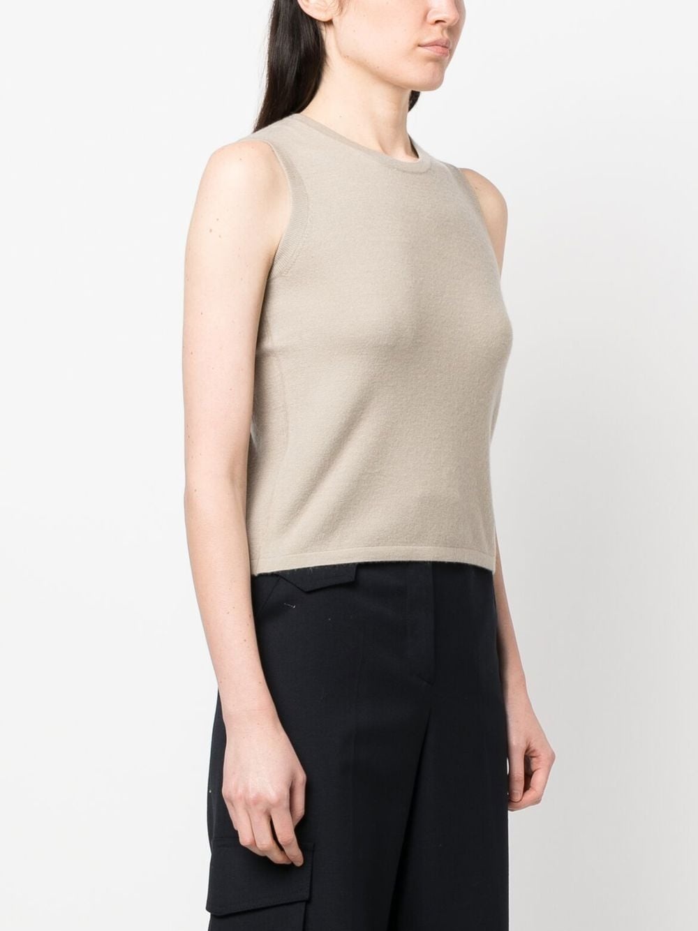 cashmere knitted tank top - 3