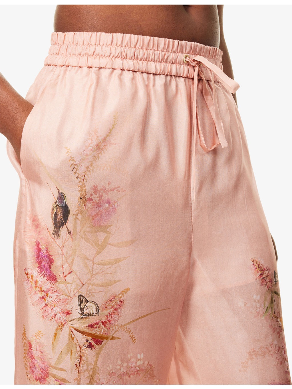 Cascadian Wide-Leg Silk Trousers - 5