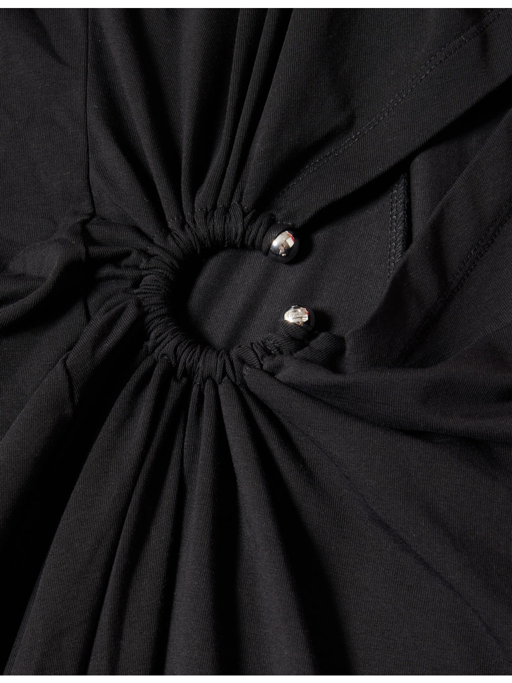 Ring Ruched Stretch-Cotton Jersey Maxi Dress - 6