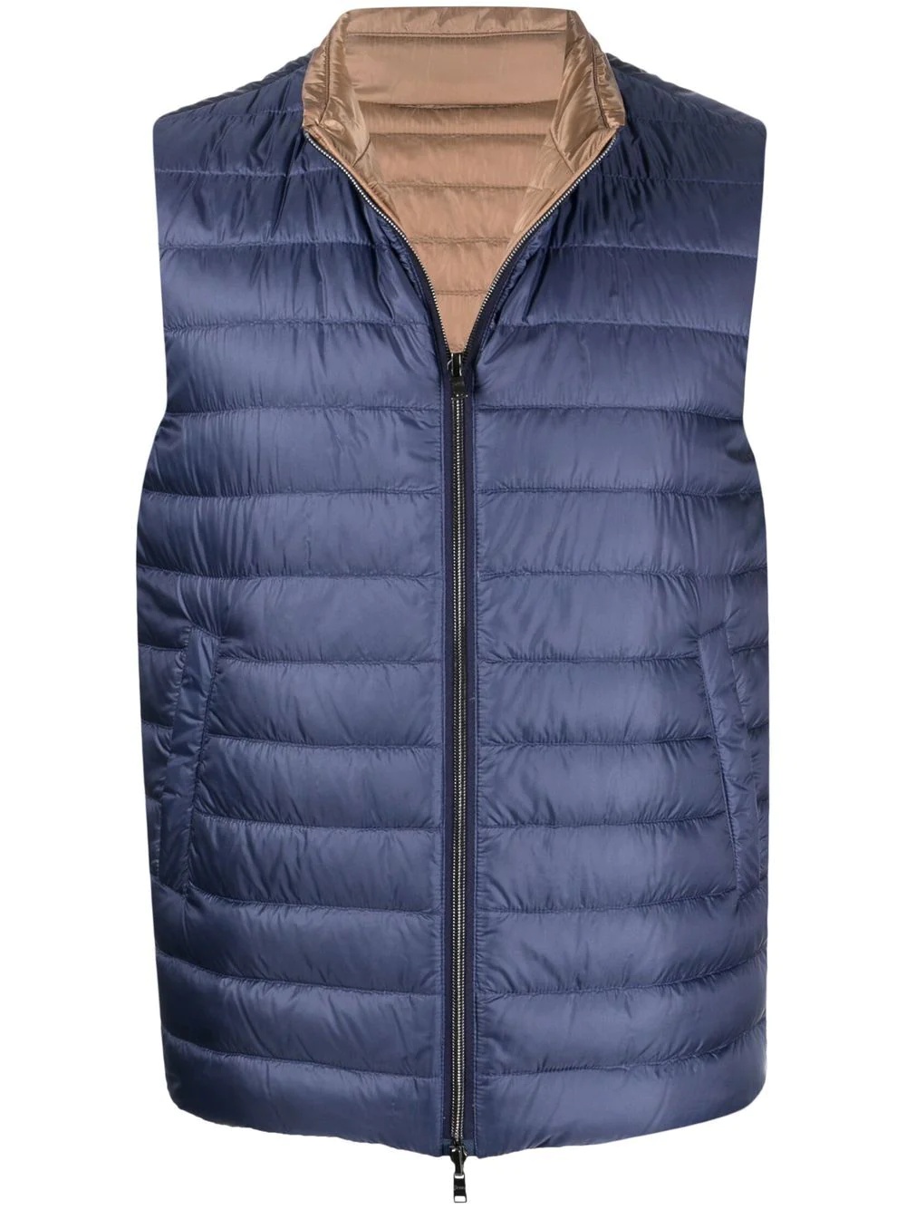 reversible quilted gilet - 1