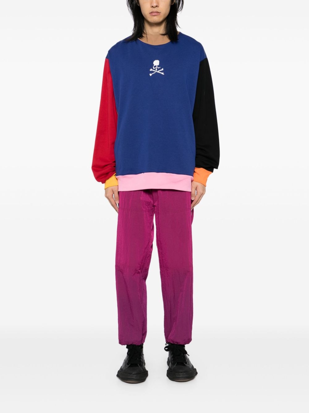 patchwork sweatshirt - 2