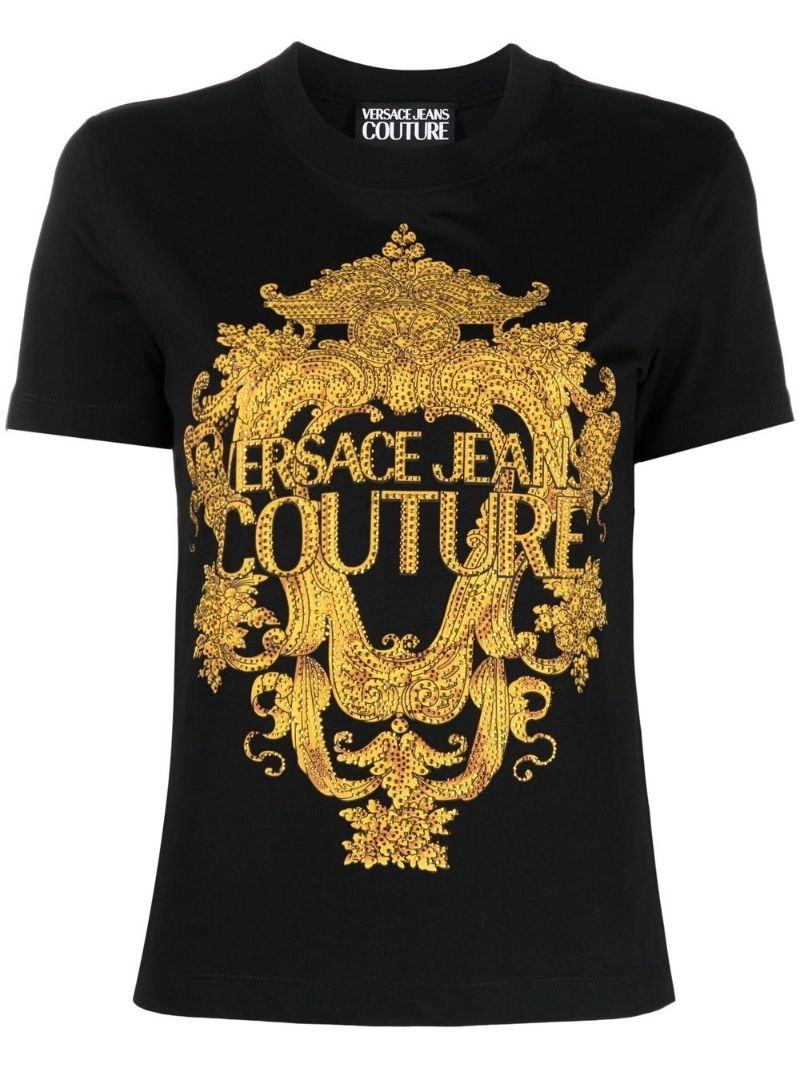 baroque-print T-shirt - 1