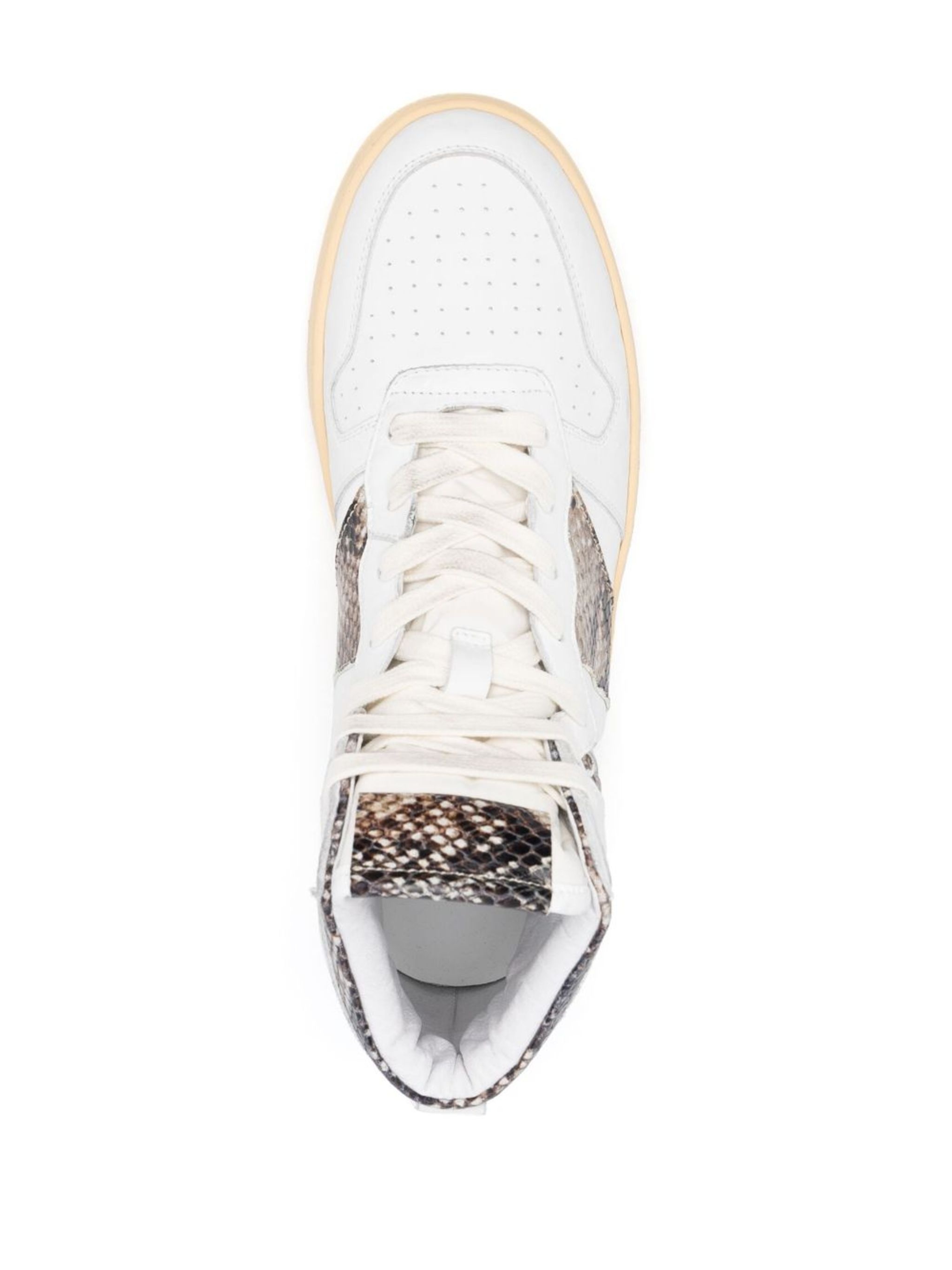 panelled high-top sneakers - 4