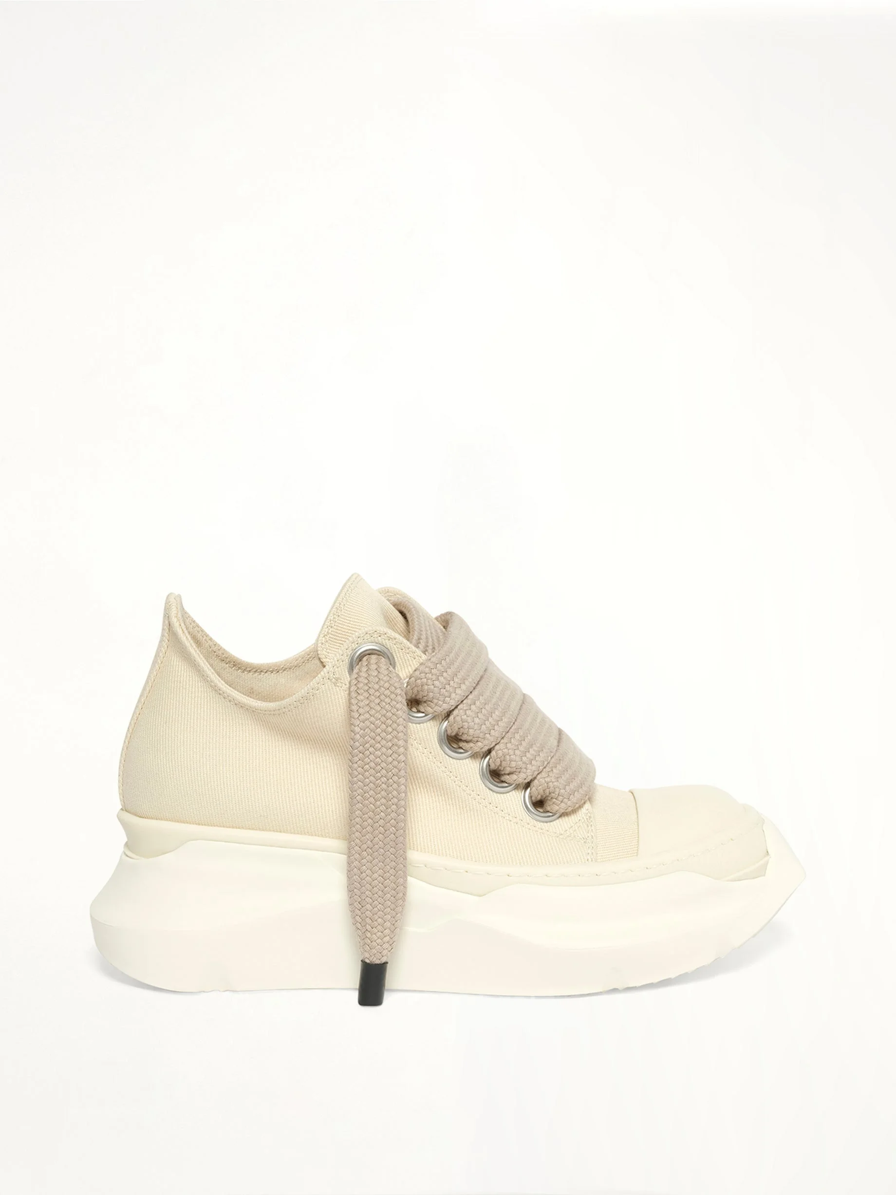 13oz Denim Jumbolace Abstract Low Sneaks in Milk - 1