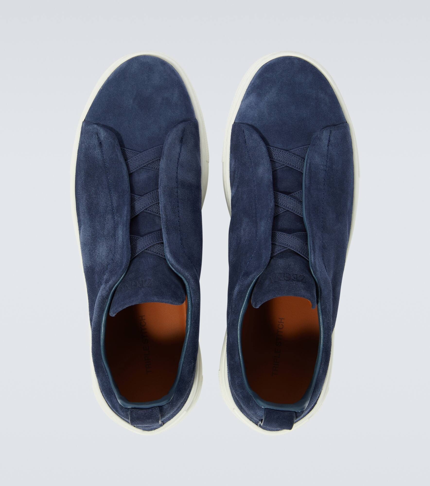 Triple Stitch suede sneakers - 4