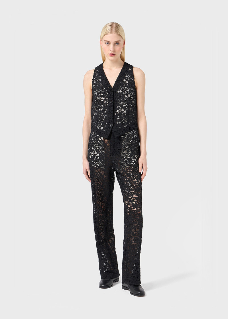 Blumarine RÉBRODÉ LACE VEST outlook