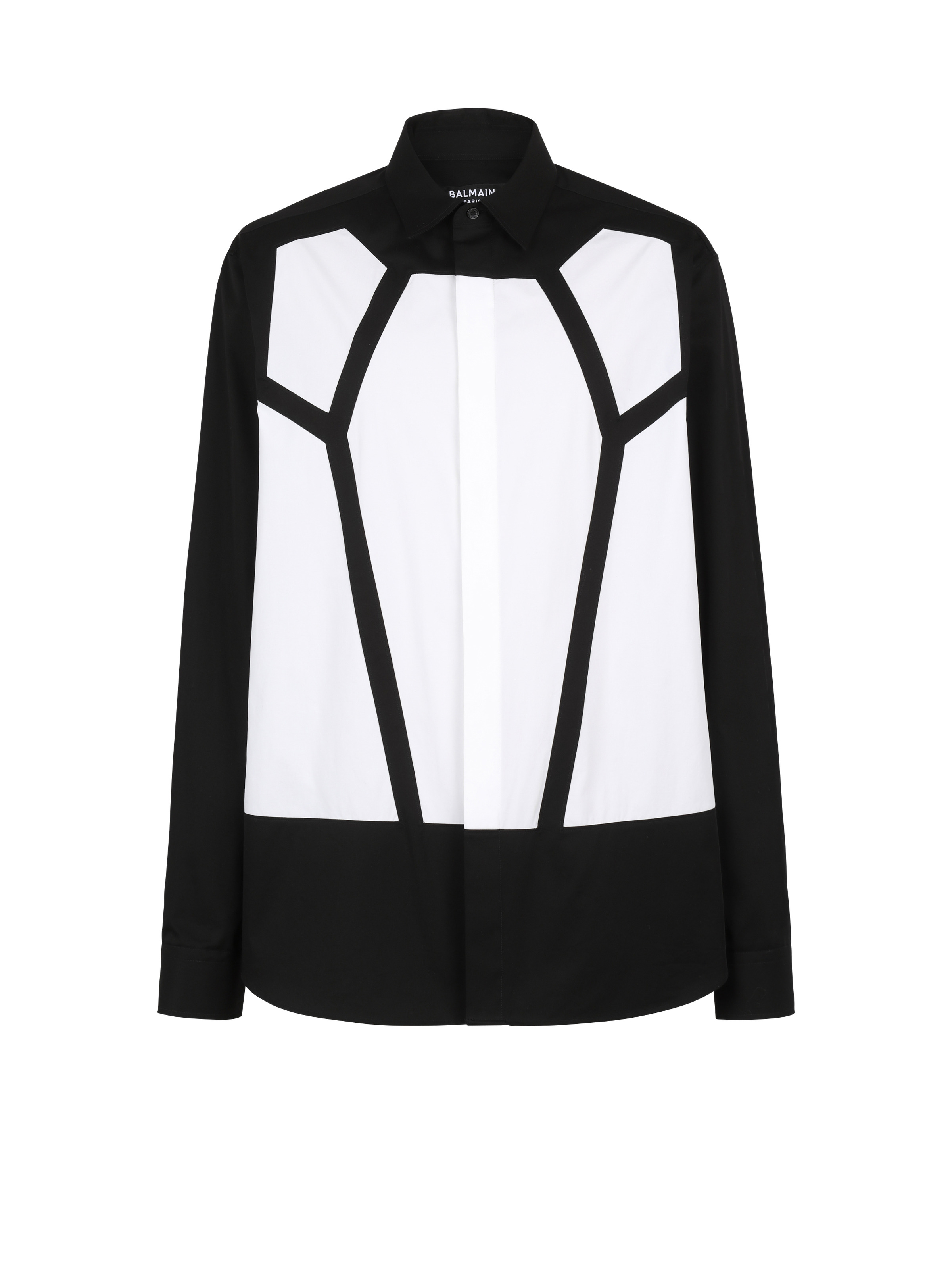 Cotton shirt with inserts - 1