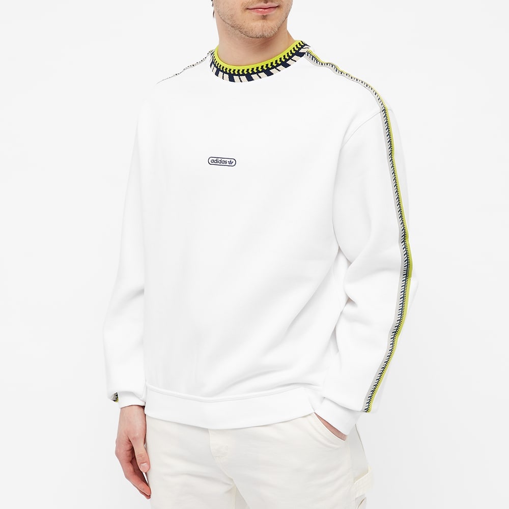 Adidas Rib Detail Crew Sweat - 4