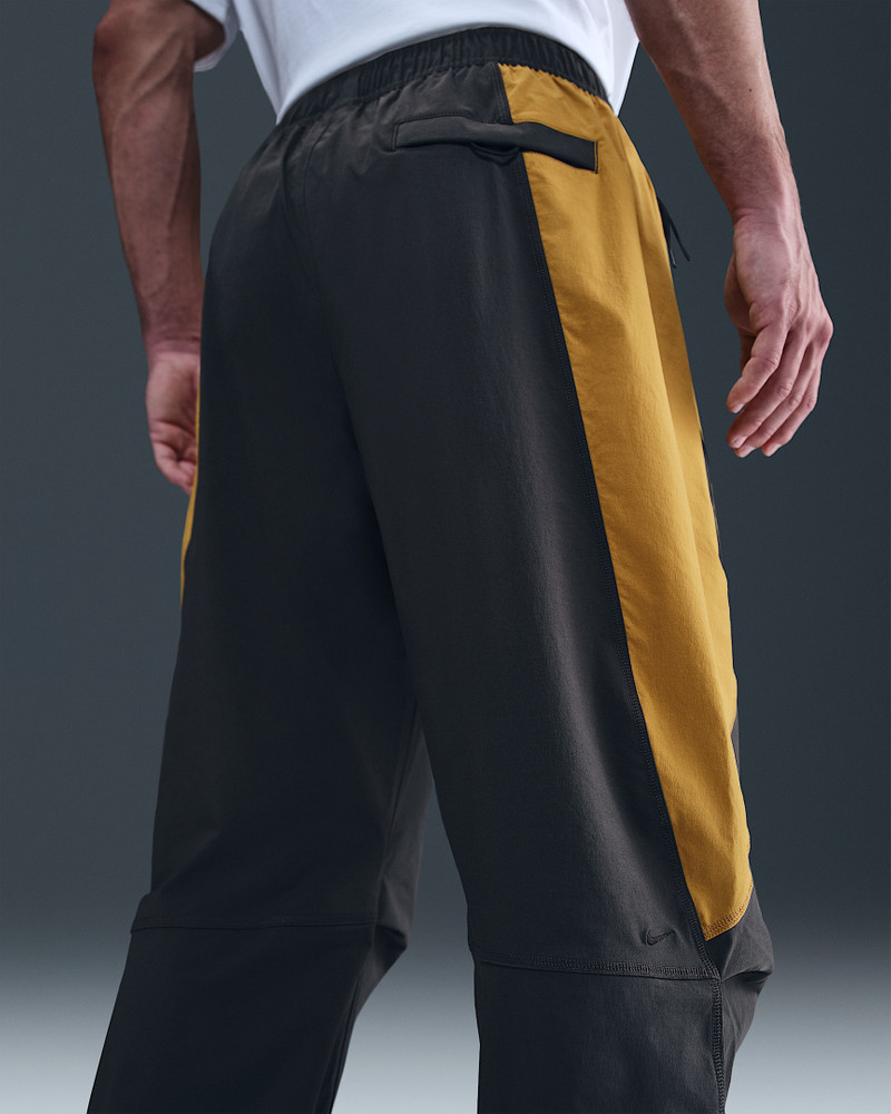 Nike 기술 남자의 말 길쌈된 색깔 구획 느슨한 Fit 바지 3