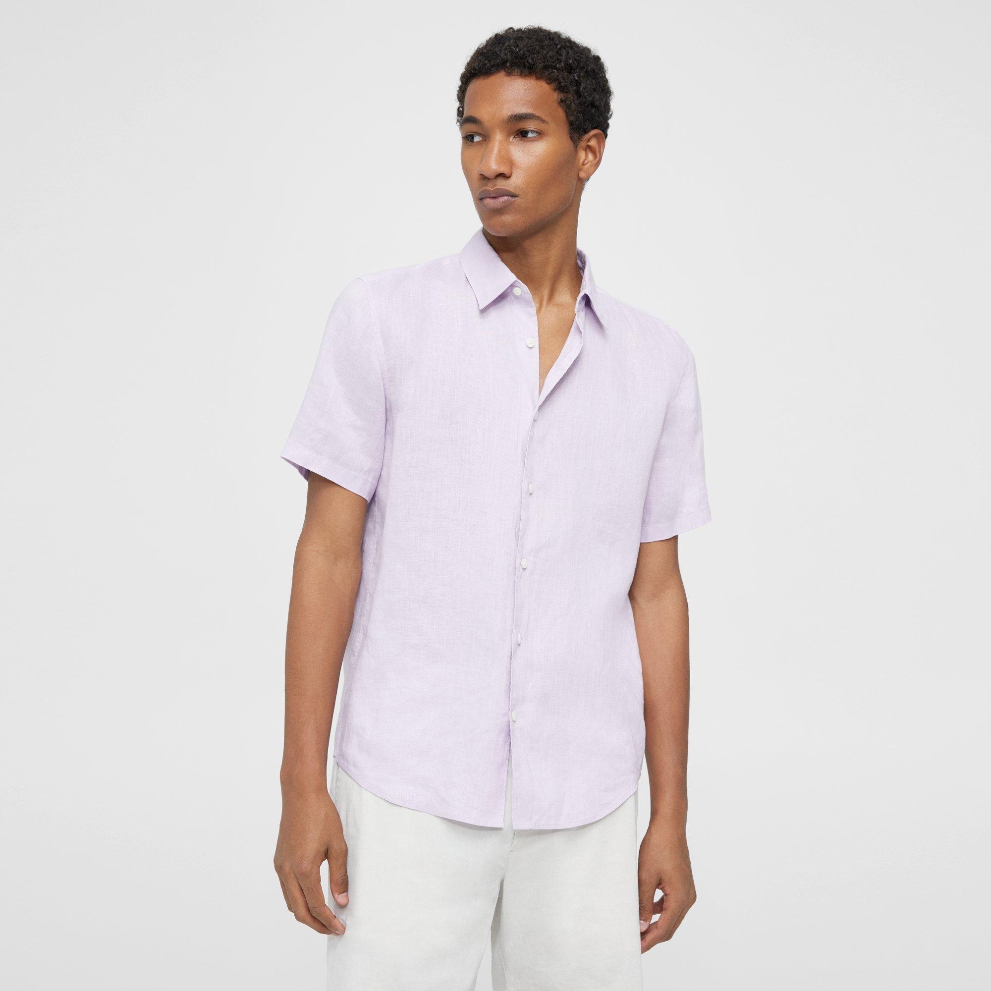 Irving Short-Sleeve Shirt in Relaxed Linen - 2