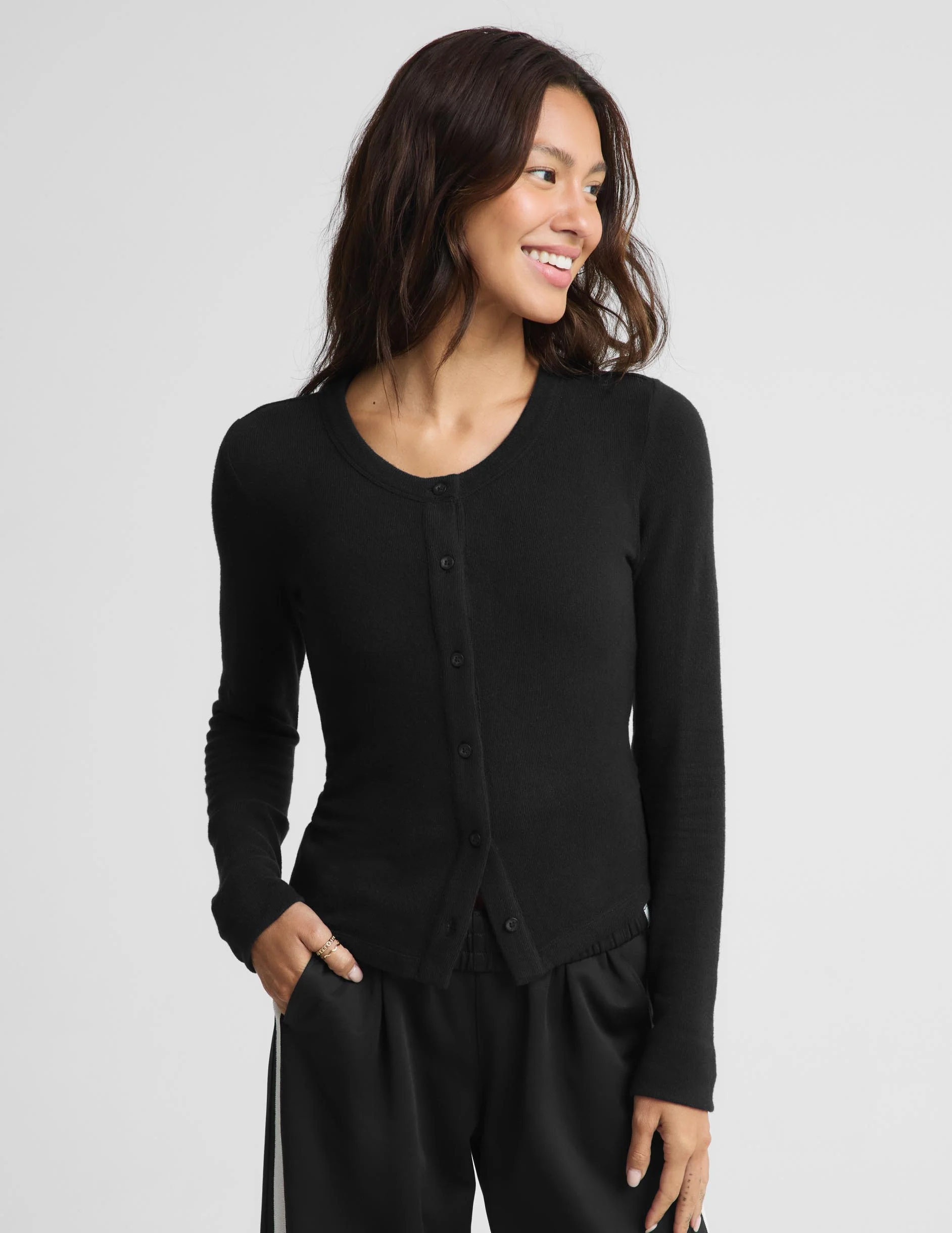 LuxeLayer Fitted Cardigan - 1
