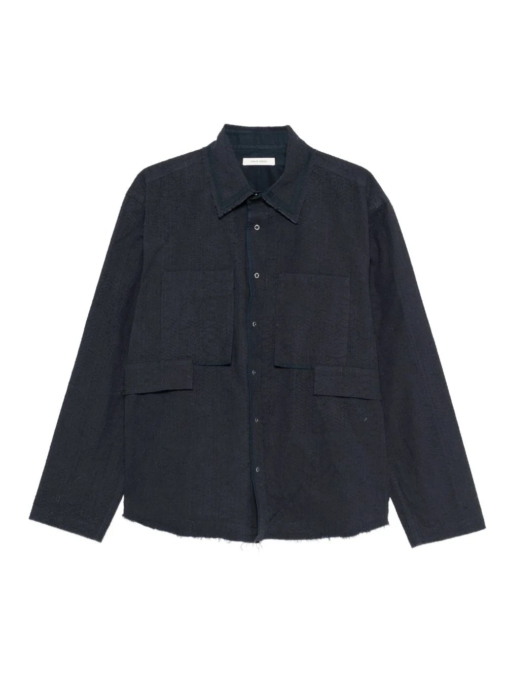 panelled shirt jacket - 1