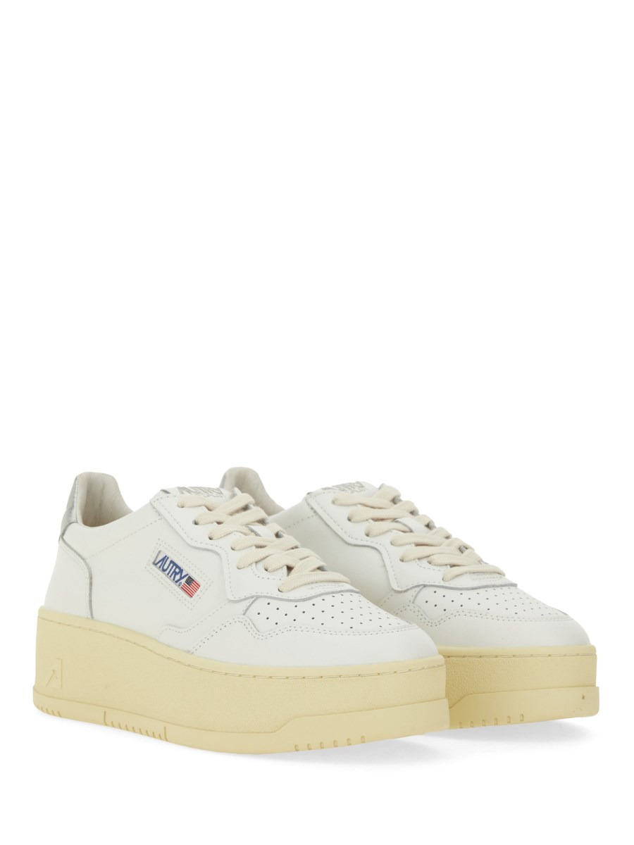 LEATHER MEDALIST PLATFORM SNEAKER - 2