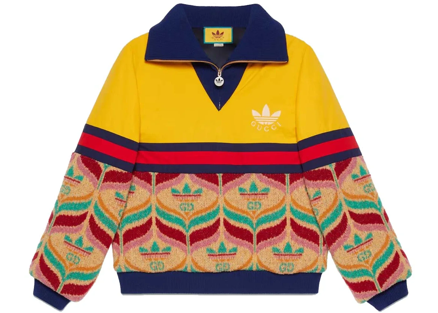adidas x Gucci half-zip jacket - 1
