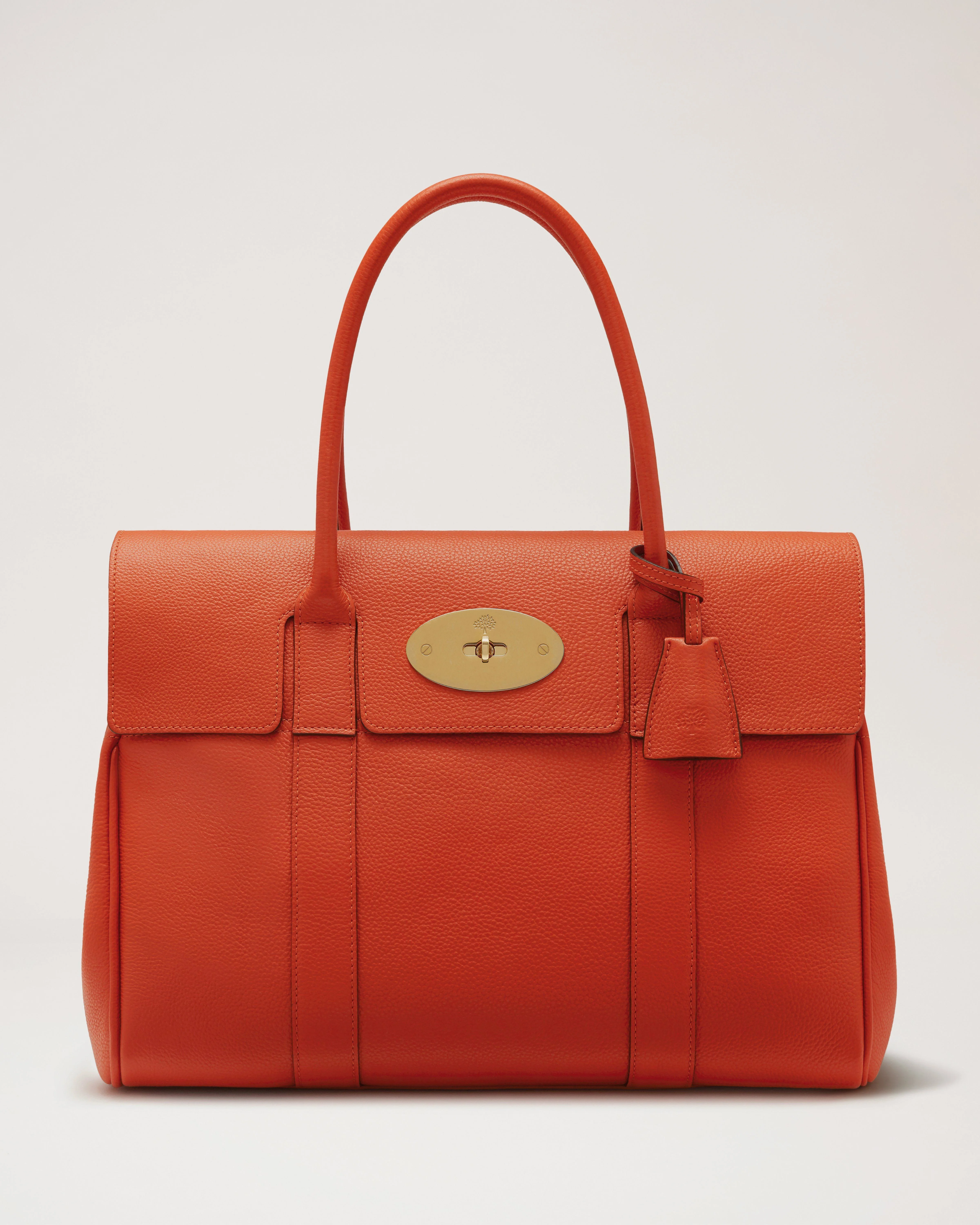 Bayswater Coral Orange Small Classic Grain - 1