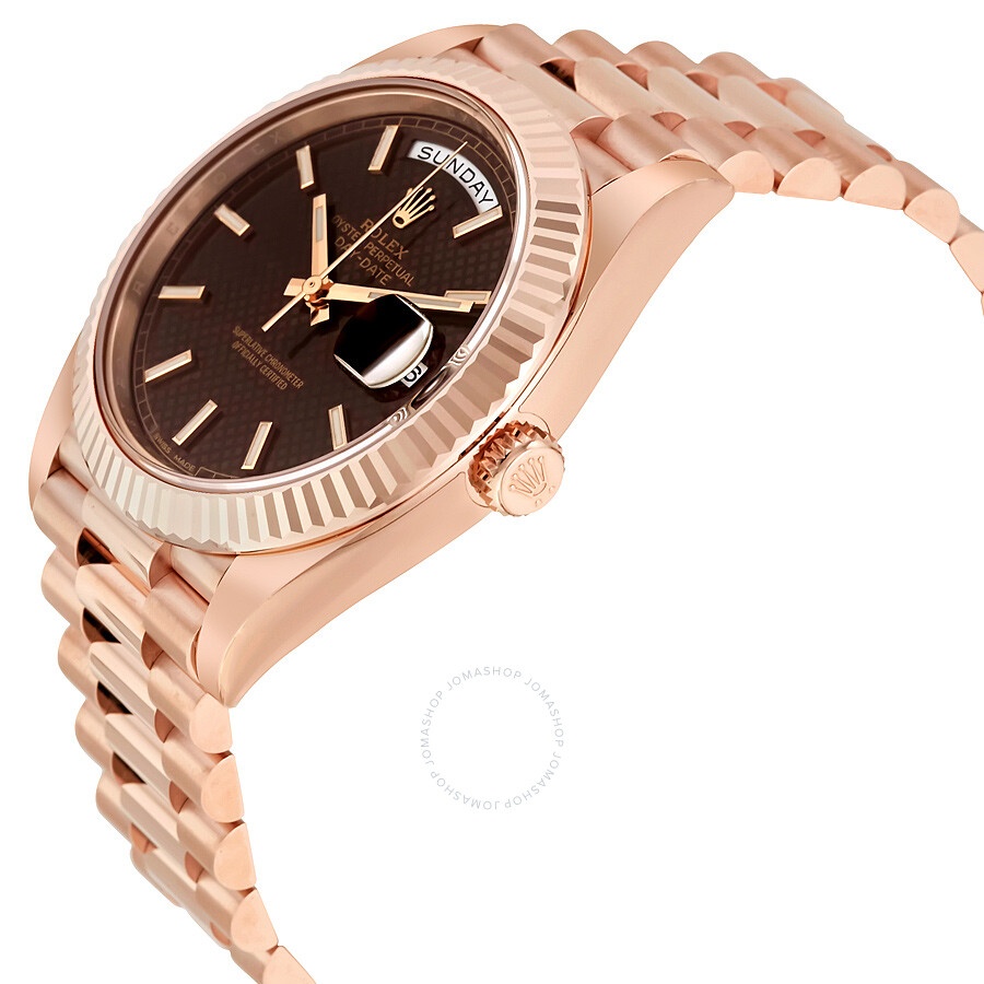 Rolex Day-Date 40 Chocolate Dial 18K Everose Gold President Automatic Men's Watch 228235CHSP - 2
