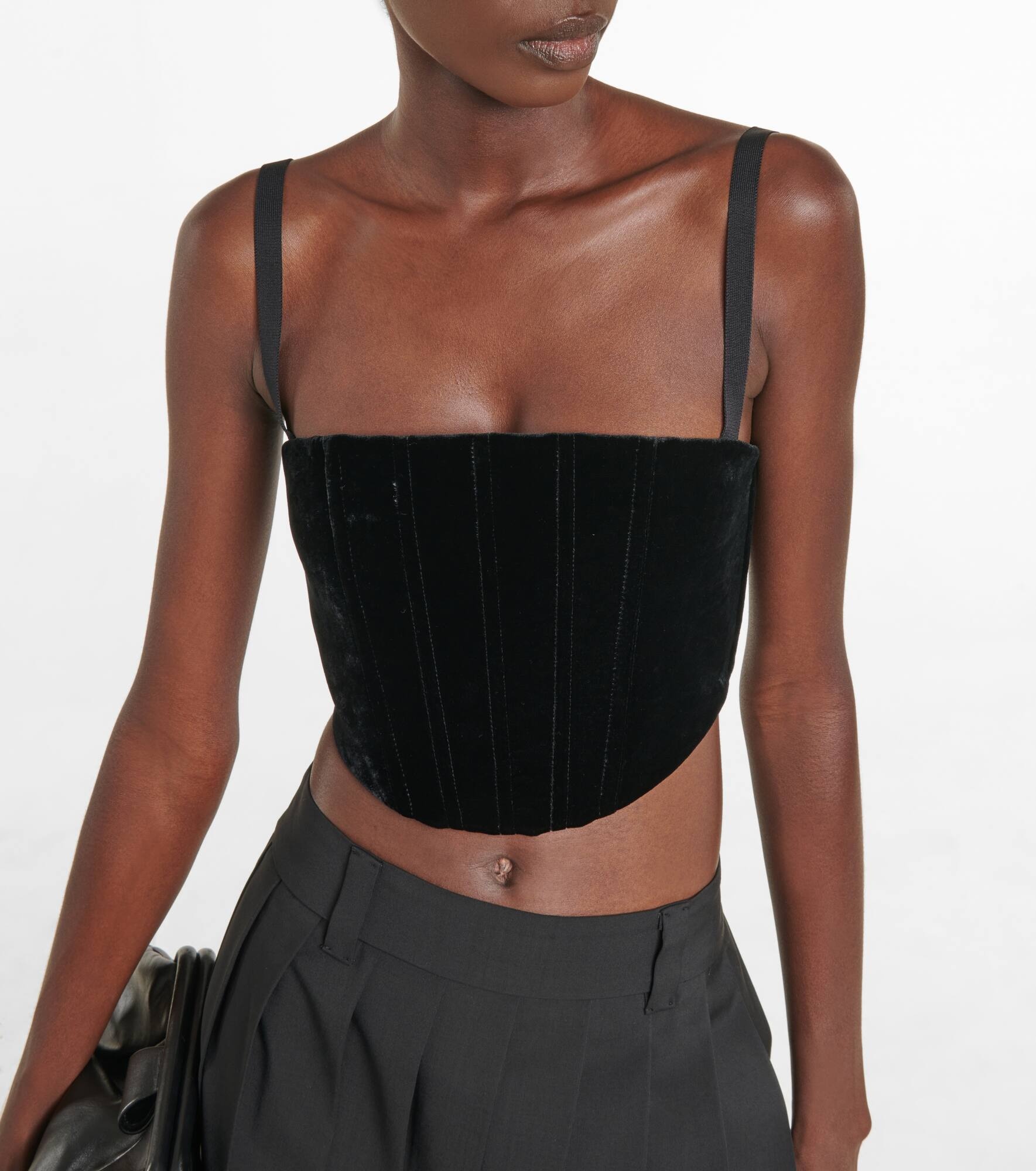 Velvet crop top - 4