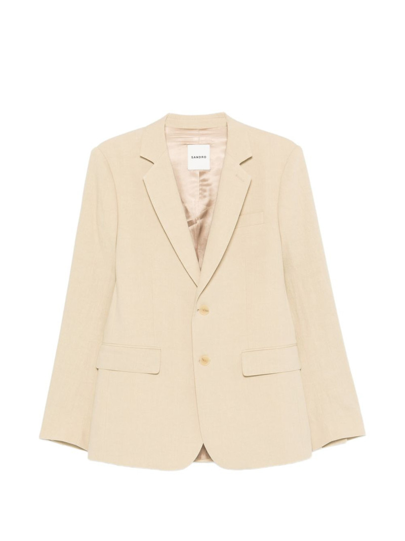 button linen suit jacket 1