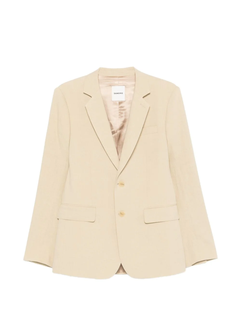 button linen suit jacket - 1