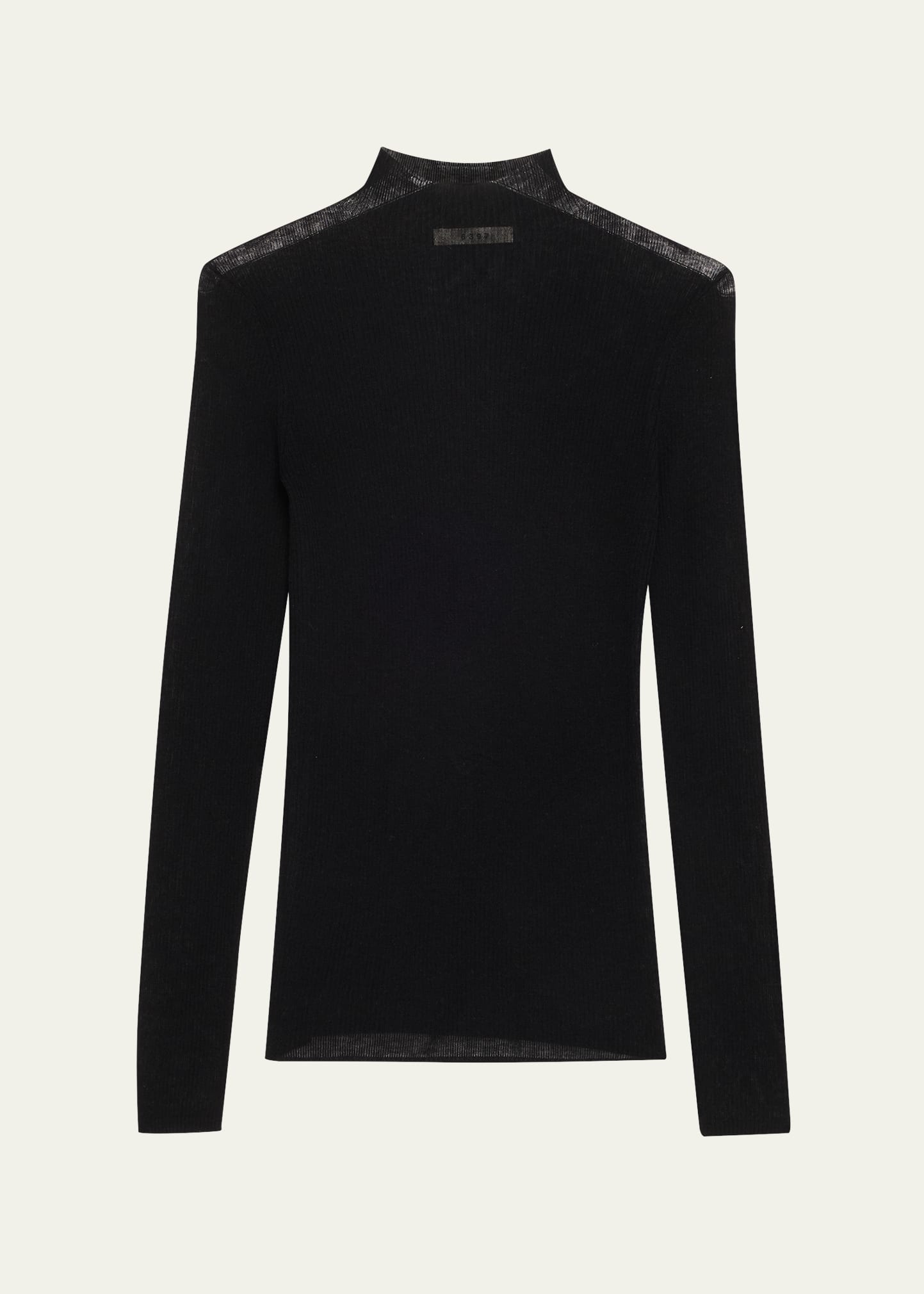 Ribbed Mock-Neck Top - 1