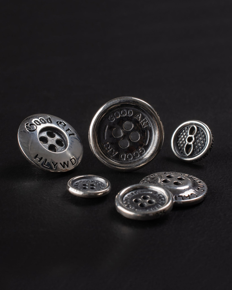 GOOD ART HLYWD BUTTONS (6 STYLES) - STERLING SILVER 1