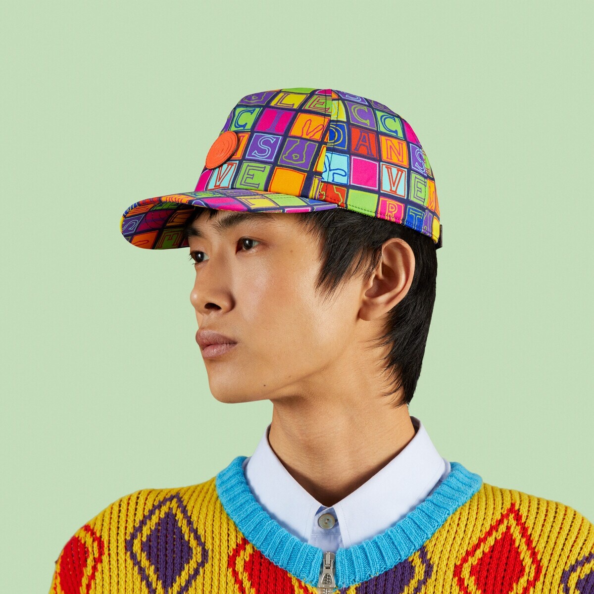 Cube bunny print baseball hat - 3