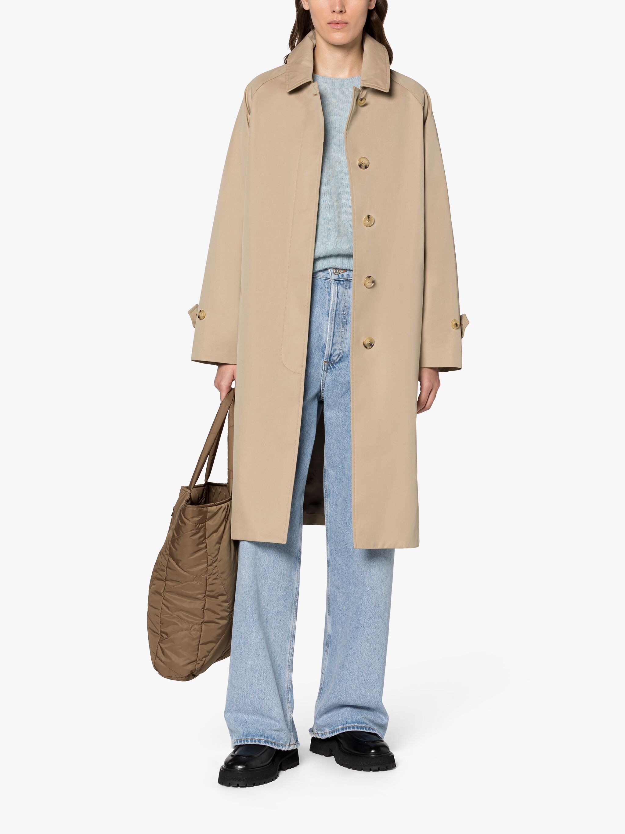 GARIA SAND COTTON COAT - 2
