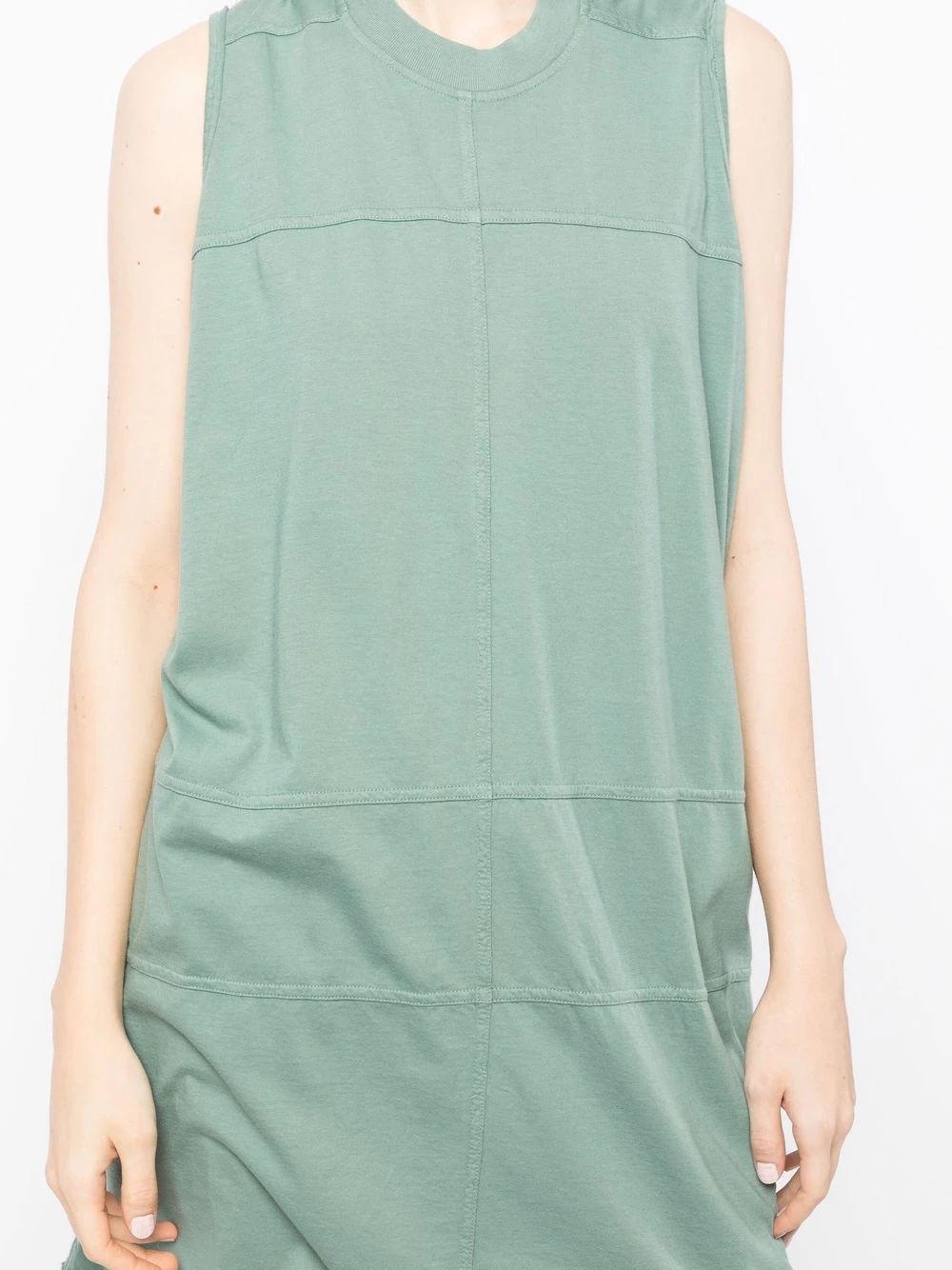 panelled crew-neck tank top - 5