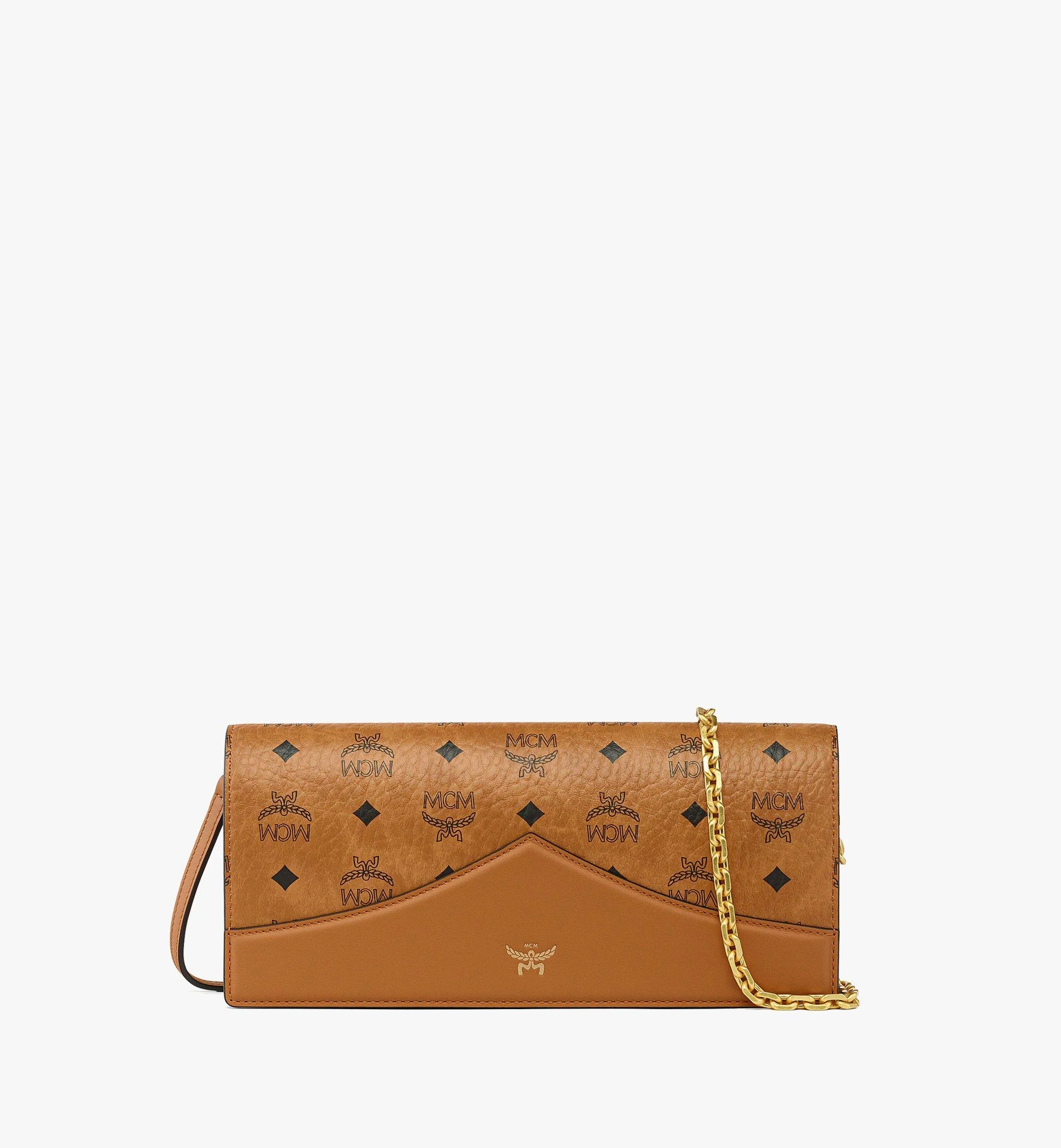 Diamond Clutch in Visetos Leather Mix - 1