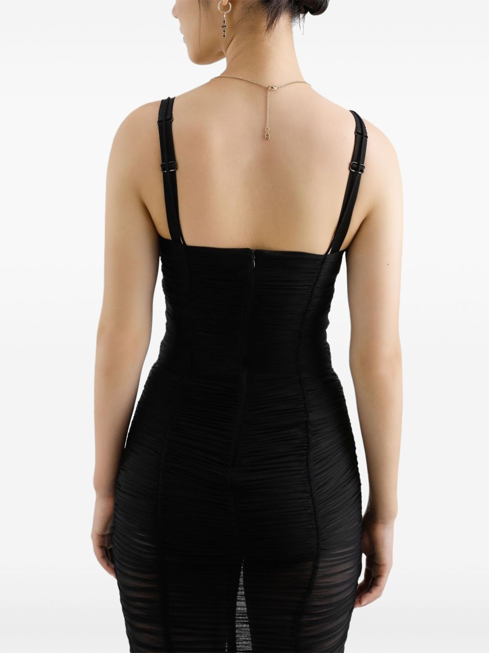 ruched midi dress - 5