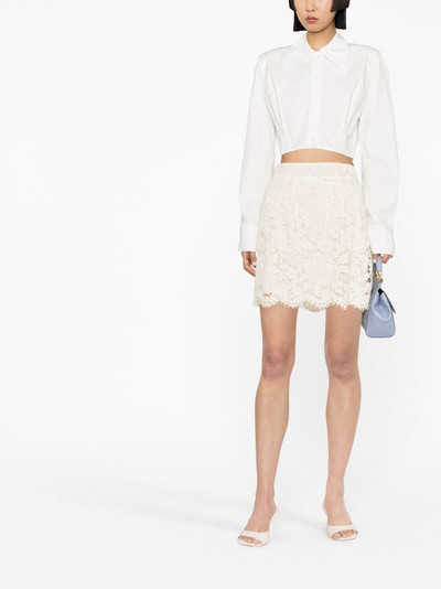 Dolce & Gabbana floral-lace miniskirt outlook