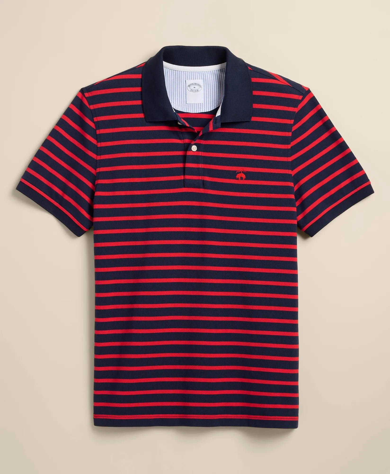 Golden Fleece® Stretch Supima® Cotton Short-Sleeve Striped Polo - 1
