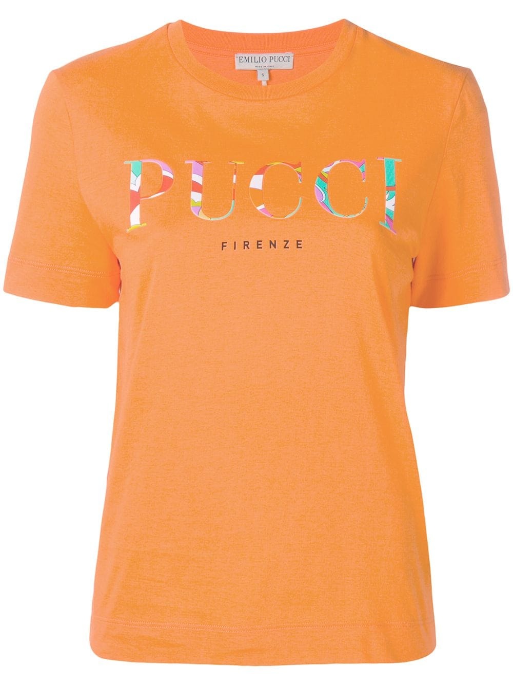 Orange Rivera Print Logo T-shirt - 1