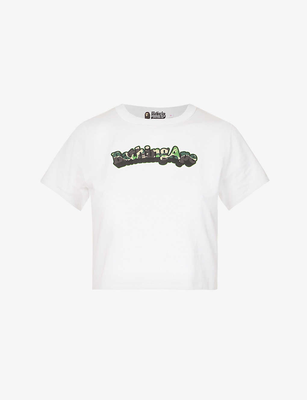 Logo-print cropped cotton-jersey T-shirt - 1
