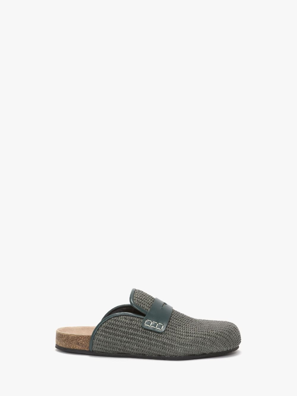 RAFFIA LOAFER MULES - 1