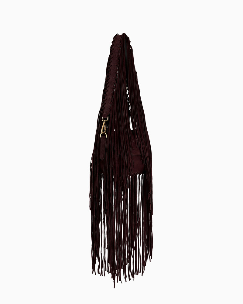 La Prima fringed suede bag 3