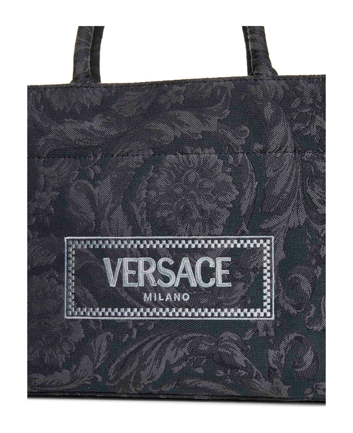 All-over Floral Motif Top Handle Bag - 4