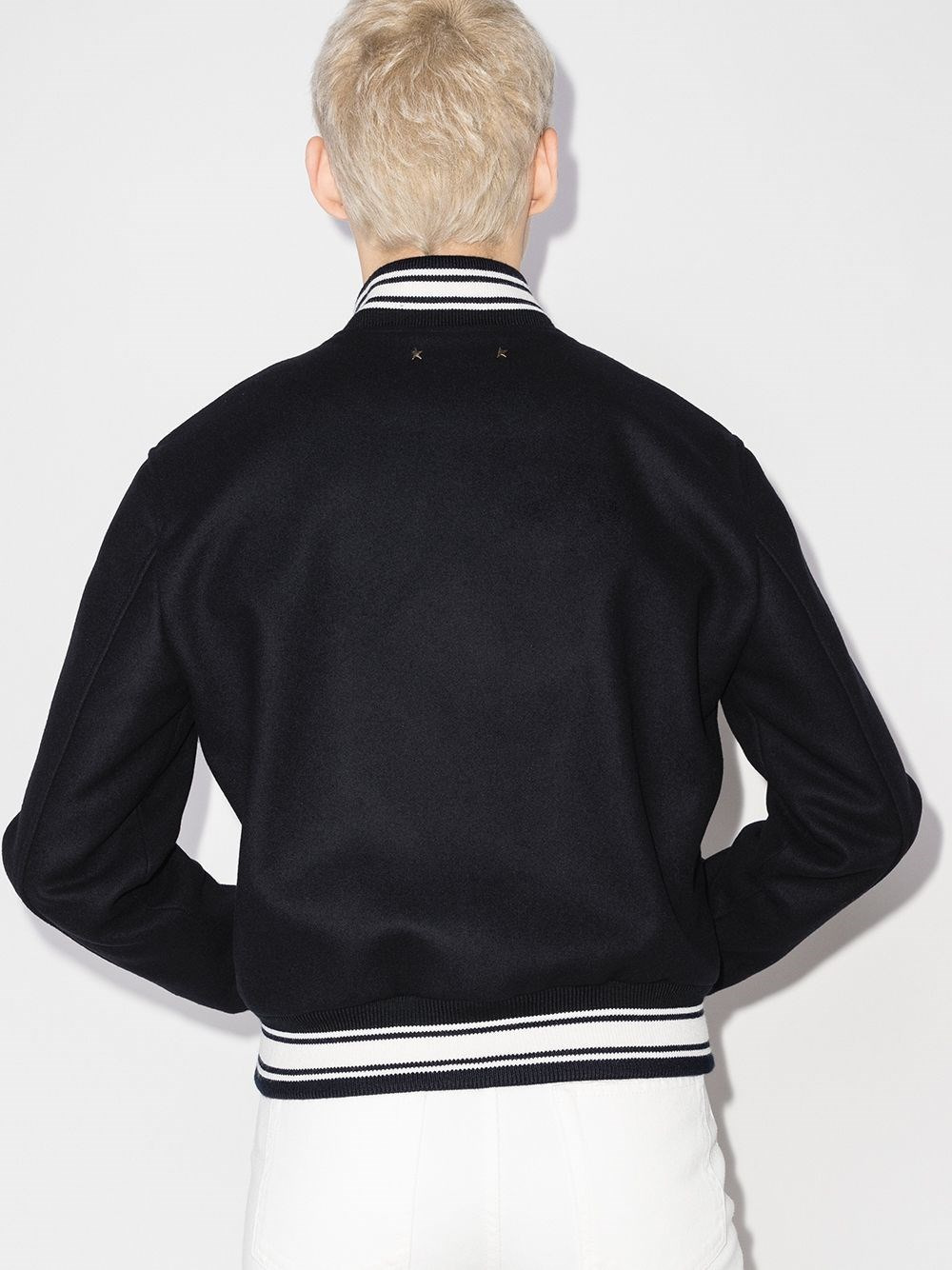 Logo wool bomber jacket - 3