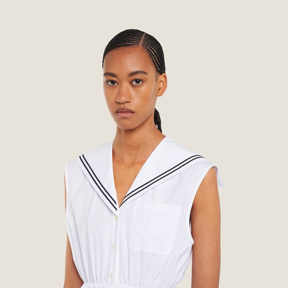 Sailor poplin dress - 4