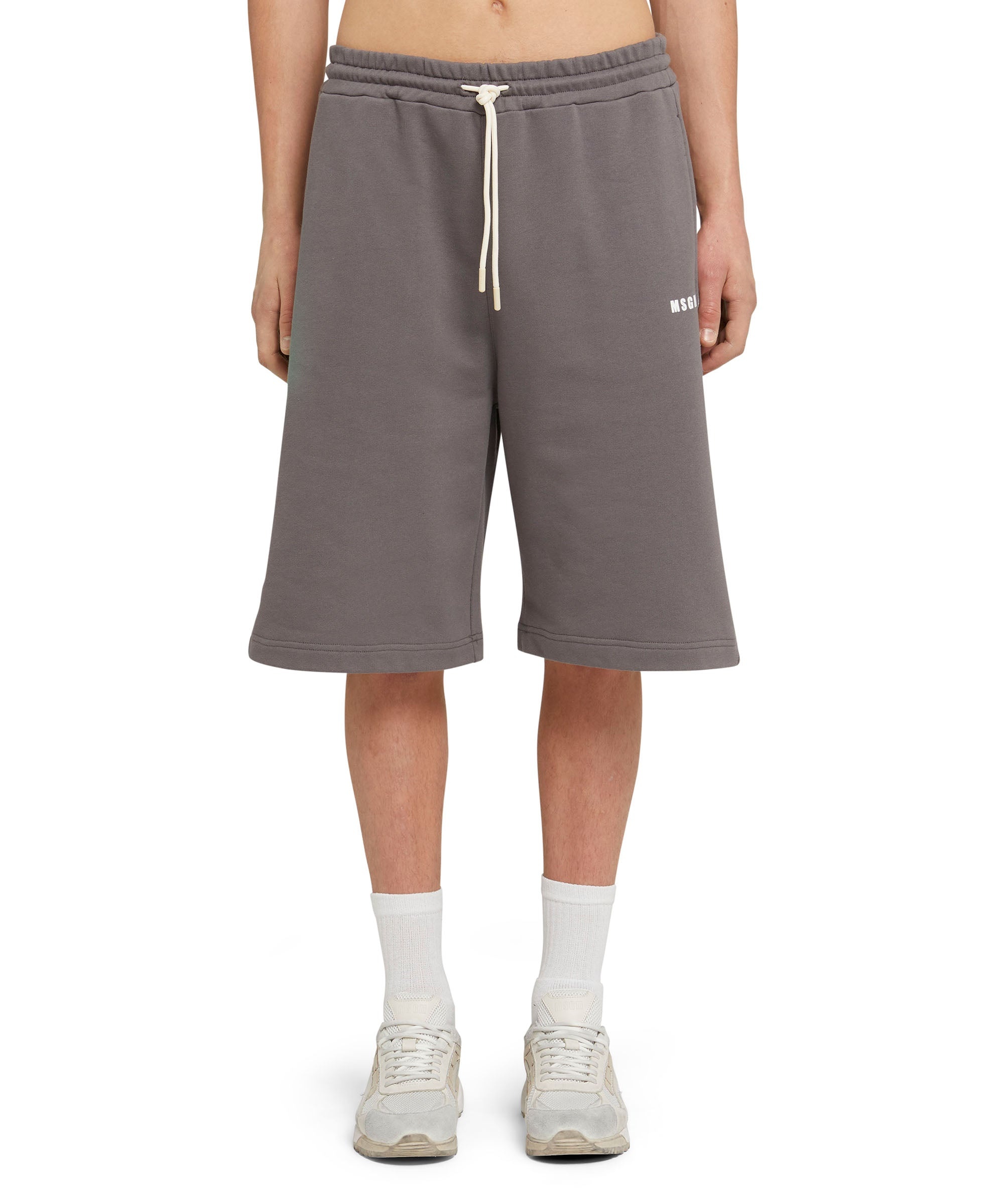 "FANTASTIC GREEN INVERSE SERIES" organic cotton sweat Bermudas - 2