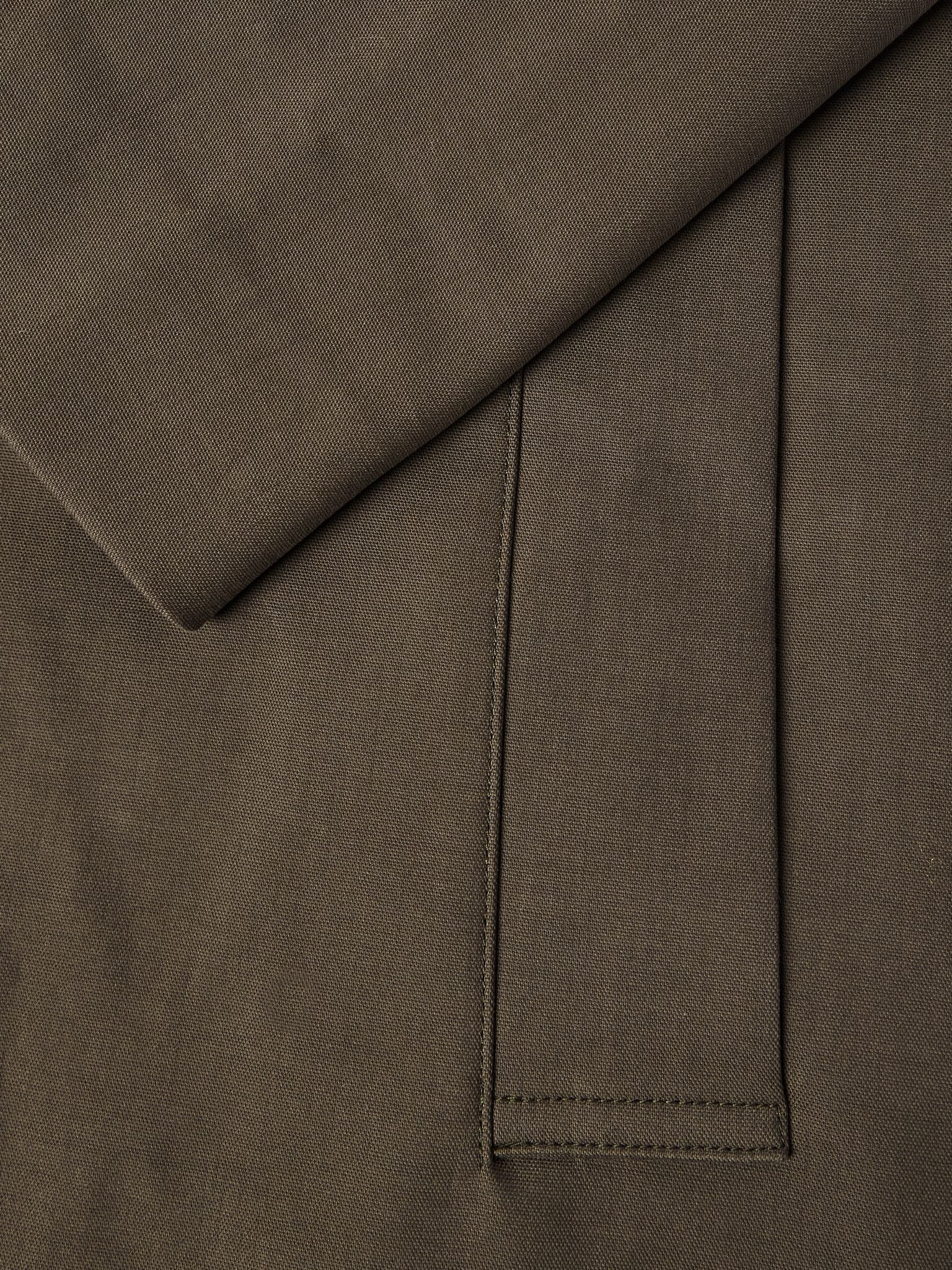 Stretch-Cotton Shell Trench Coat Brown - 6