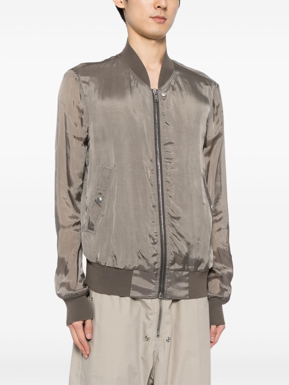 Classic Flight high-shine bomber jacket - 3